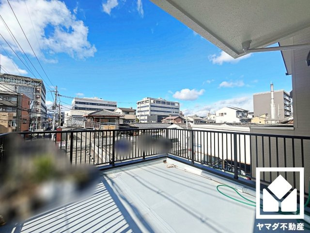 南区東九条南石田町のバルコニー