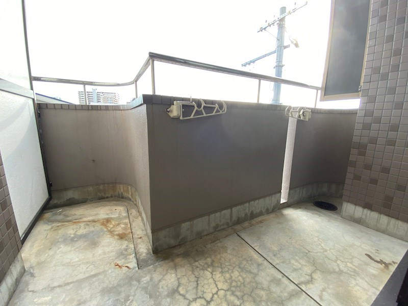 ベルカンポ宝津のバルコニー|陽当たり良好なバルコニーです