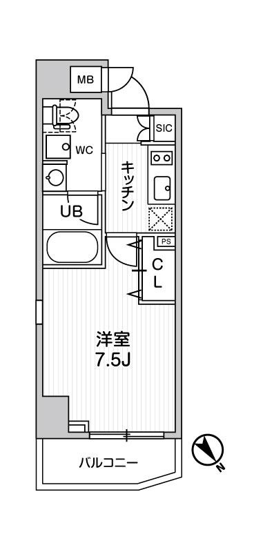 STAGE FIRST浅草橋Ⅲの間取り