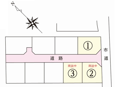 【区画図】 | フィールズ上宇部Ⅰ期