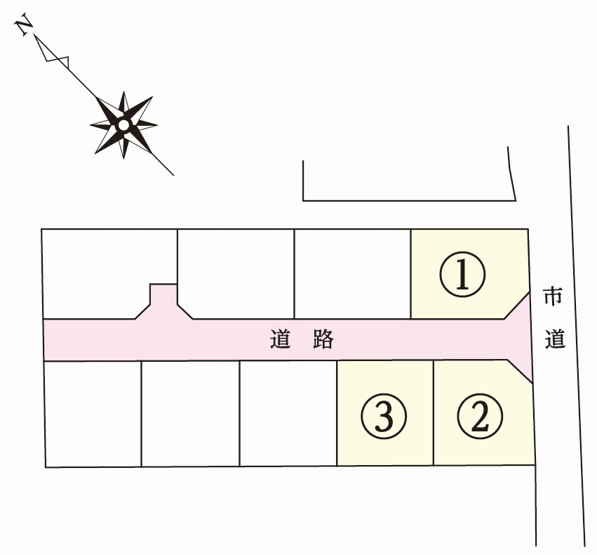 【区画図】 | フィールズ上宇部Ⅰ期