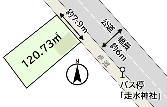 ～　海を望める土地　走水　～　建築条件なし売地の画像