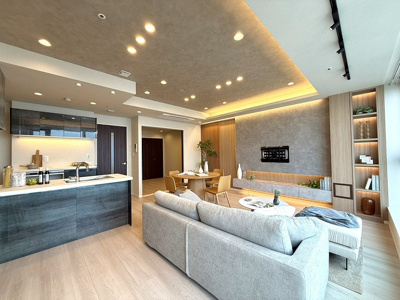 【居間・リビング】 | シティタワーズ豊洲ザ・シンボル | こちらのリビングで趣味の時間をお楽しみください