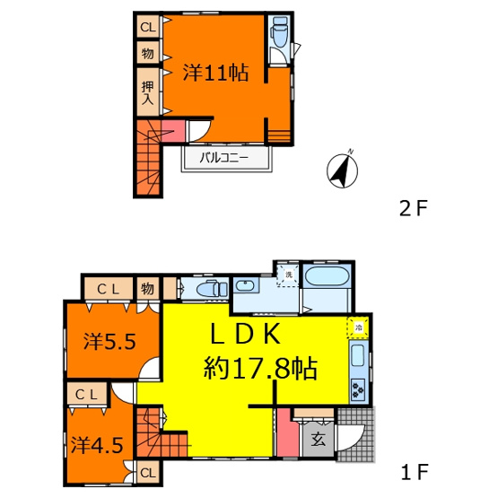 【間取り】 | 【再生住宅】甲府市池田1丁目 | 間取り