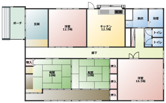 【間取り】 | 吉島I売家