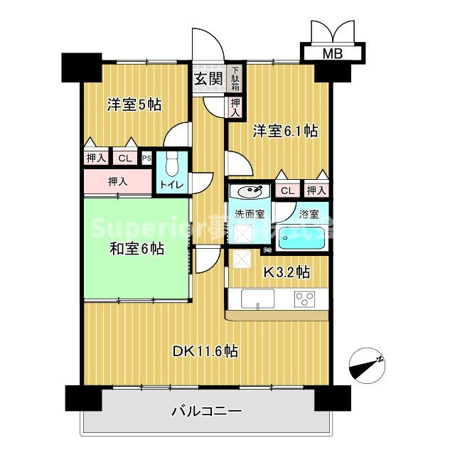 【中古マンション】シャルマンコーポ大津のぞみが丘