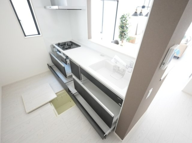 【キッチン】 | よかタウン南区田井島2丁目1期　1号棟 | キッチン収納