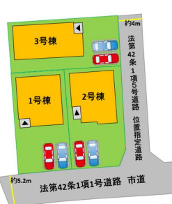 【区画図】 | よかタウン南区田井島2丁目1期　1号棟