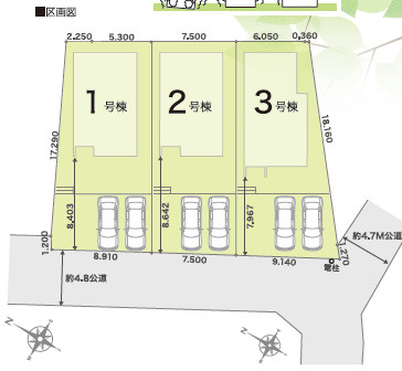 仲介手数料不要　リナージュ北区龍田1丁目24－1期【龍田小・龍田中】の区画図