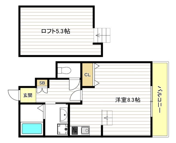 あんしん+住道矢田08-5001の間取り