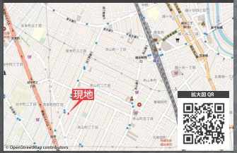 越谷市赤山町新築戸建ての地図