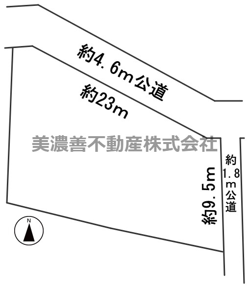 ６５３８１　岐阜市領下土地の区画図