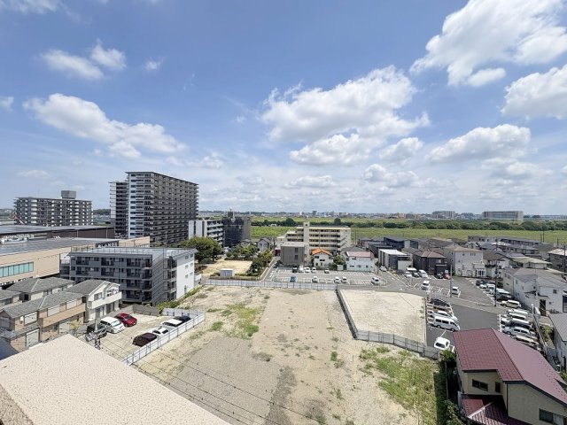 ライオンズシティ三郷の展望|バルコニーからの眺めです