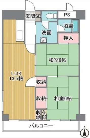 【間取り】 | K51294-北山ｸﾞﾗﾝﾄﾞﾊｲﾂ