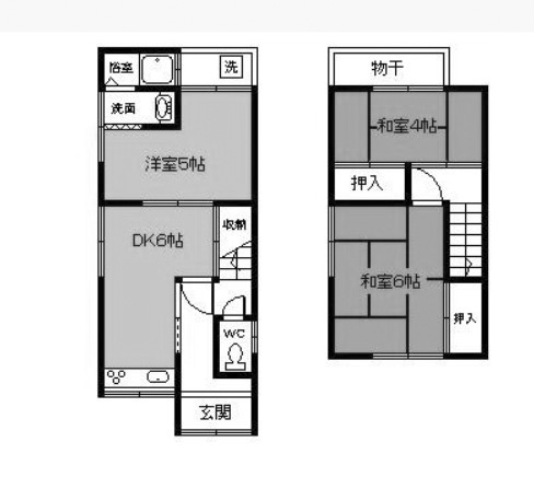 【間取り】 | 亀岡　篠町篠下北裏　一戸建