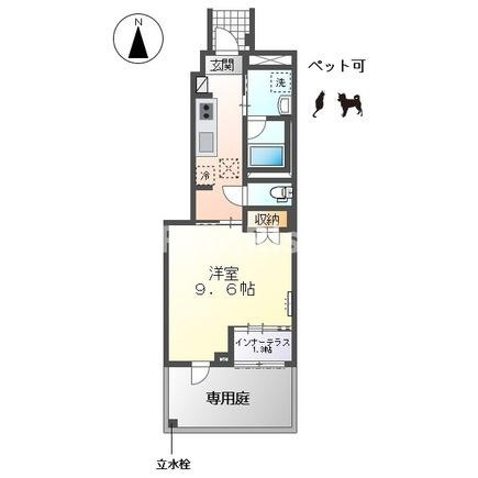 コンフォール門間Ｂの間取り|間取図