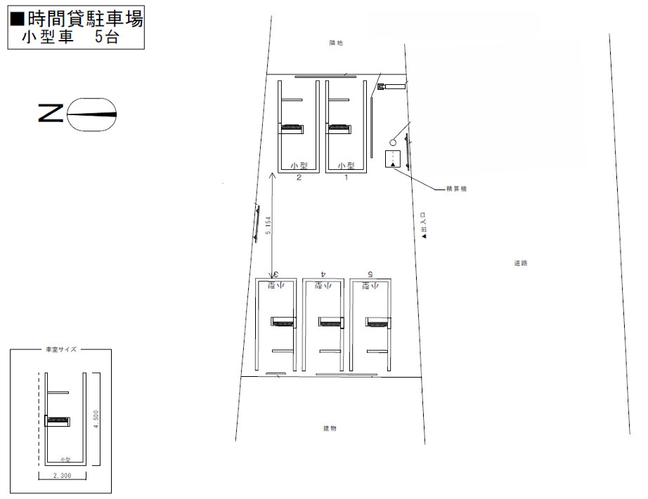 Ｄパーキング（豊見城市高安第２）の区画図