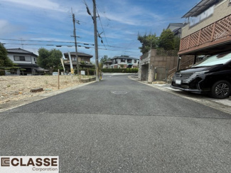 【前面道路含む現地写真】 | 城陽市寺田大川原　１区画　売土地　建築条件付き　