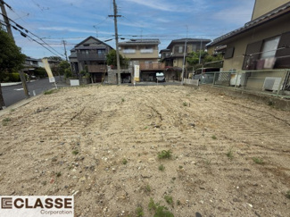 【前面道路含む現地写真】 | 城陽市寺田大川原　１区画　売土地　建築条件付き　