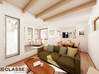 【完成予想図】 | 城陽市寺田大川原　１区画　売土地　建築条件付き　 | 弊社標準仕様（アトリエスタイルハウス仕様）では、耐震等級3相当が標準です。間取りにもよりますので、設計士に確認しながら、ご希望の間取りとの兼ね合いで考えていきましょう