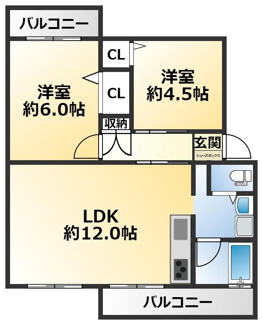 【間取り】 | 白川台藤ハイツ