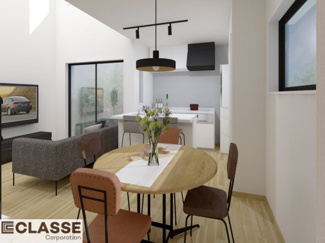 【完成予想図】 | 宇治市伊勢田町砂田　売土地　建築条件付き | 弊社は、気密測定器を保有しており、自社での気密測定を実現しております。気密処理をし、気密測定まで標準でさせていただいております