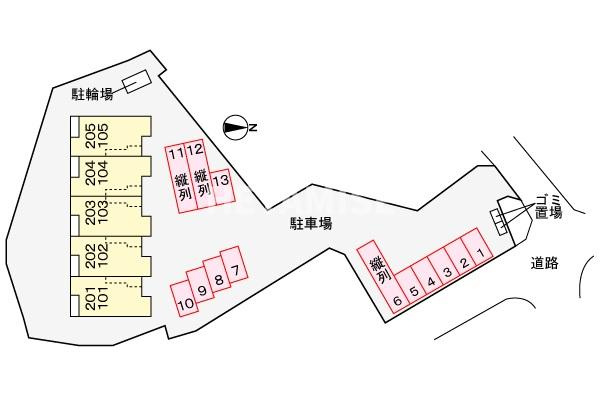 フォレストの駐車場