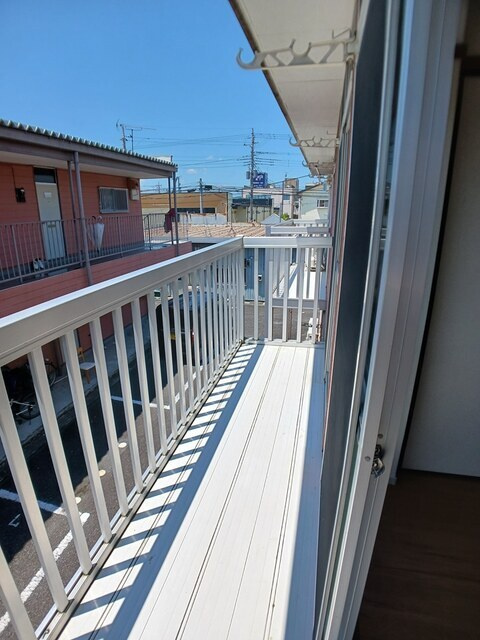 島田ハイツＡのバルコニー