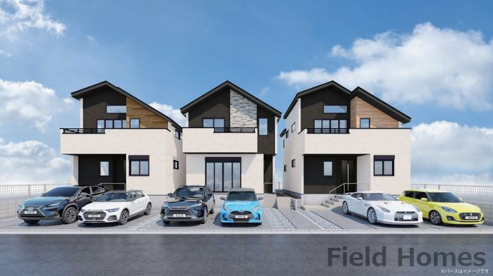 藤沢市鵠沼海岸6丁目新築戸建て　2期2号棟の外観パース|外観イメージ「藤沢市鵠沼海岸6丁目新築戸建て」