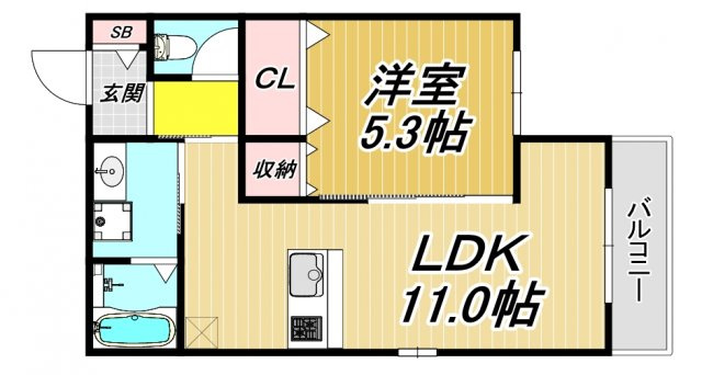 サライ武庫之荘の間取り
