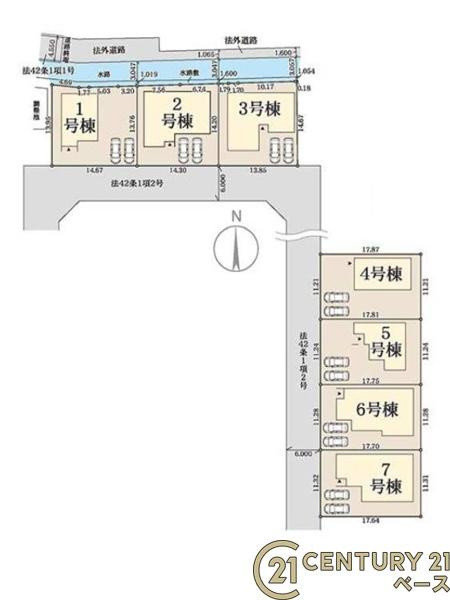 リーブルガーデン黒田 ３号棟 ／新築一戸建の区画図|■こちらの物件は３号棟です！■