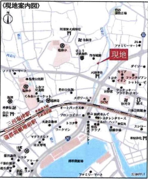 蒲郡市竹谷町第3　全3棟・2号棟のその他|現地案内図です。
