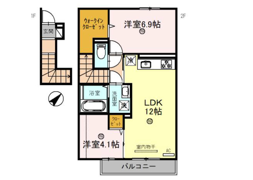 リコルド住吉の間取り