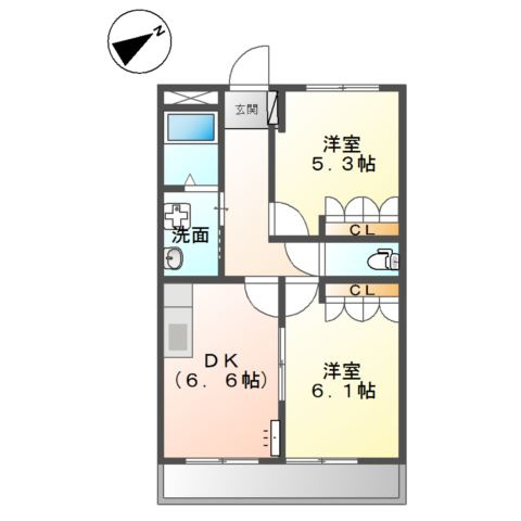ディアコート・愛の間取り