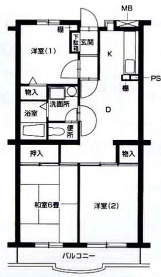 【間取り】 | りぶいんしらゆり星1 | 3DKの間取り