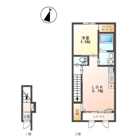 【間取り】 | Farbe | １LDKのお部屋です