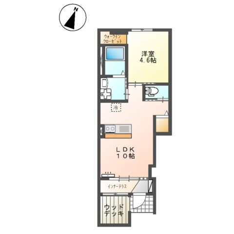 【間取り】 | Farbe | 1LDKのお部屋です