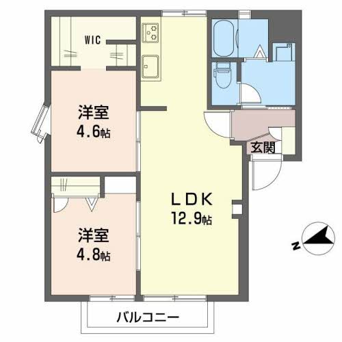 JAハイツ三快の間取り