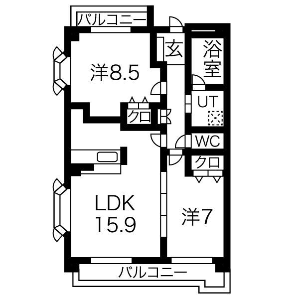 ロイヤルスクエア　　刈谷市近郊の賃貸ならクラスホーム刈谷店の間取り