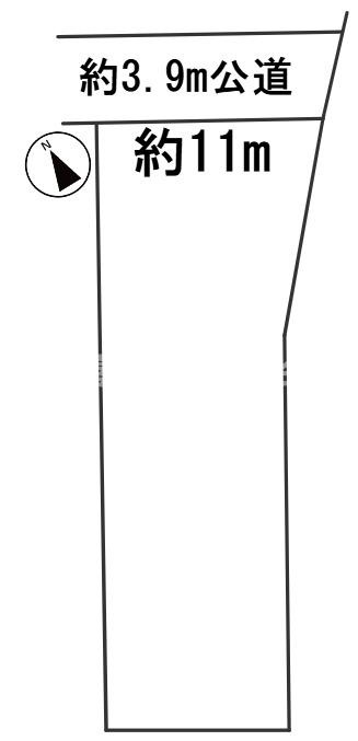 ６５４０３　岐阜市白菊町２丁目土地の区画図