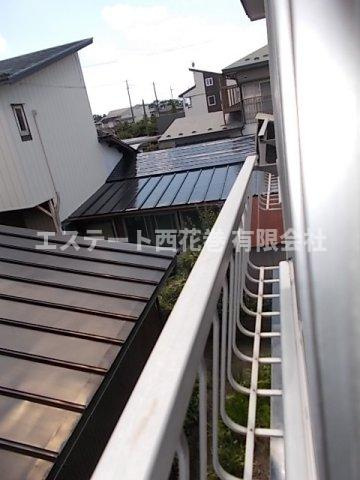 アパートひまわりのバルコニー
