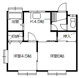 アパートひまわりの間取り