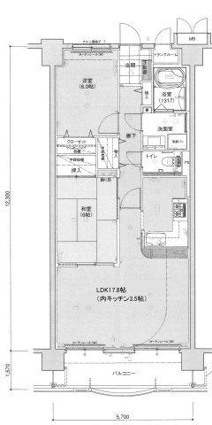 サントノーレ大内御堀の間取り