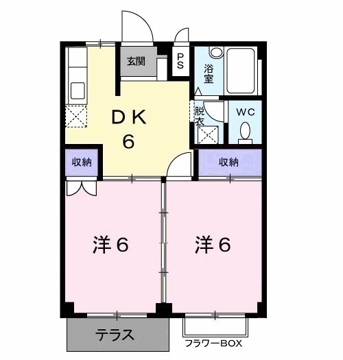 メゾン打越Ⅰの間取り