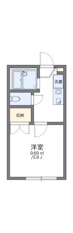 レオパレスＫＵＲＯＩＳＨＩの間取り
