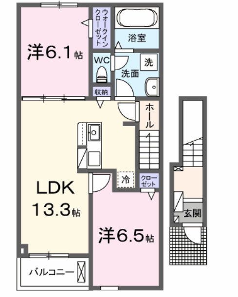 ブリッサ　Ｅの間取り