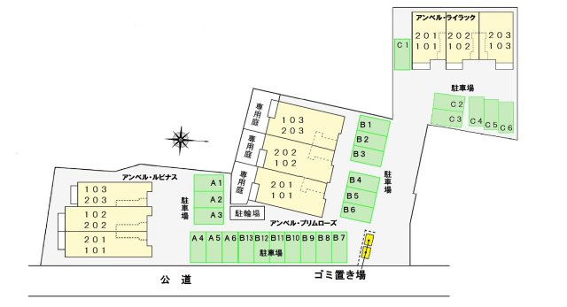 アンベル・ルピナスの区画図