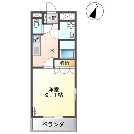 ｂｉｅｎｖｉｖｒｅ楡木Ⅱの間取り