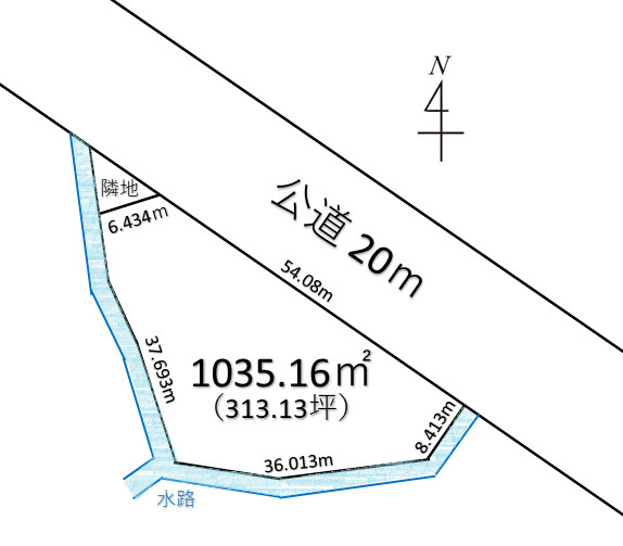 【土地図】 | 熊谷市上之 4500万 土地