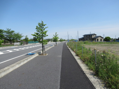 【前面道路含む現地写真】 | 熊谷市上之 4500万 土地